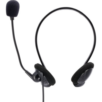 Наушники с микрофоном Hama NHS-P100 черный 2м накладные шейный обод (00139920) -4