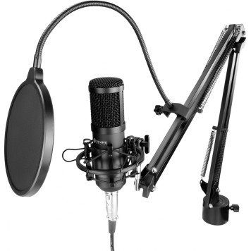 Микрофон проводной Оклик SM-600G 2.5м черный -22