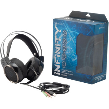 Наушники с микрофоном Оклик HS-L700G INFINITY черный 2.2м мониторные оголовье (HS-L700G) -2