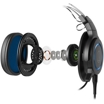 Наушники с микрофоном Audio-Technica ATH-G1 черный/синий 2м мониторные оголовье (80000808) -5