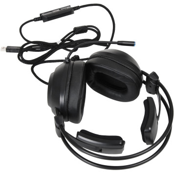 Наушники с микрофоном Оклик HS-L830G черный 2.1м мониторные оголовье (GH-X17) -4
