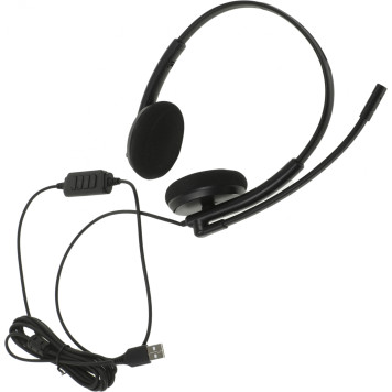 Наушники с микрофоном Creative HS-220 черный 2.4м накладные USB оголовье (51EF1070AA000) -6