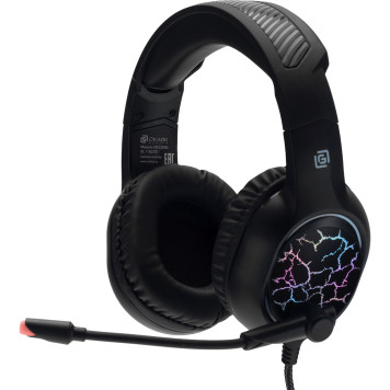 Наушники с микрофоном Oklick HS-L930G SNORTER черный/синий 2м мониторные USB оголовье (HS-L930G) 