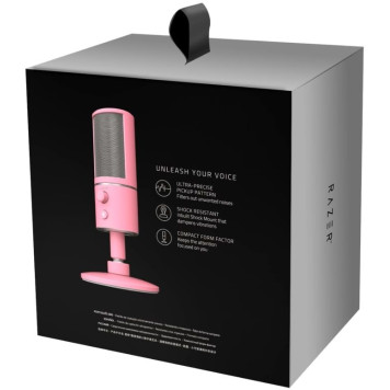 Микрофон проводной Razer Seiren X Quartz 2м розовый -5
