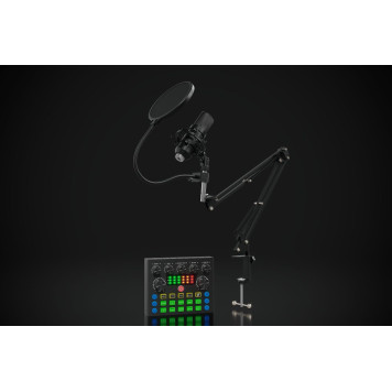 Микрофон проводной Оклик SM-600G 2.5м черный -26