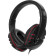 Наушники с микрофоном Оклик HS-L380G ABADDON черный/красный 1.8м мониторные оголовье (JD-032) 