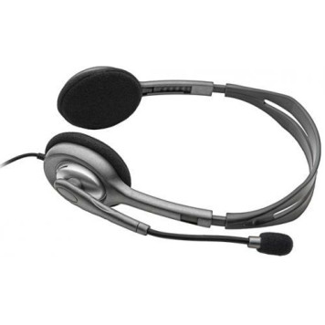 Наушники с микрофоном Logitech H111 серый 2.35м накладные оголовье (981-000588) -1