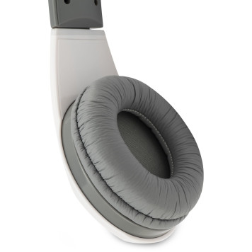 Наушники с микрофоном Оклик HS-L600 серый 1.8м мониторные оголовье (1532023) -6