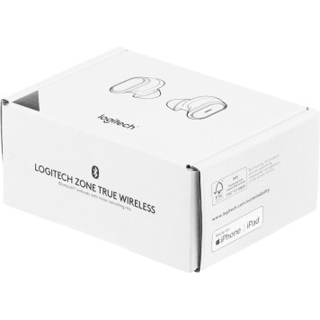 Наушники с микрофоном Logitech ZONE TRUE WIRELESS темно-серый вкладыши BT в ушной раковине (985-001082) -3