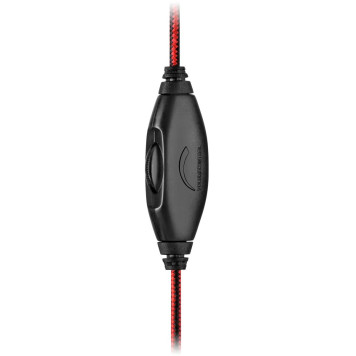 Наушники с микрофоном Sven AP-G007MV черный/красный 1.8м накладные оголовье -2