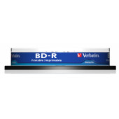 Диск BD-R Verbatim 25Gb 6x Cake Box (10шт) Printable (43804)
