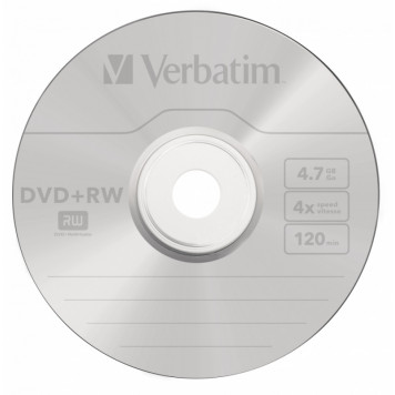 Диск DVD+RW Verbatim 4.7Gb 4x Cake Box (10шт) (43488) -2