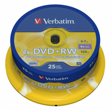 Диск DVD+R Verbatim 4.7Gb 16x Cake Box (10шт) (43498) -1
