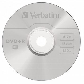 Диск DVD+R Verbatim 4.7Gb 16x Cake Box (100шт) (43551) -2