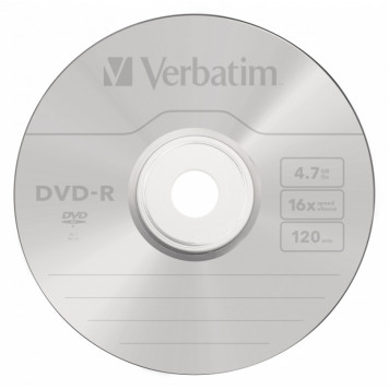 Диск DVD-R Verbatim 4.7Gb 16x Cake Box (50шт) (43548) -2