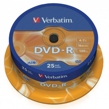 Диск DVD-RW Verbatim 4.7Gb 4x Cake Box (10шт) (43552) -1
