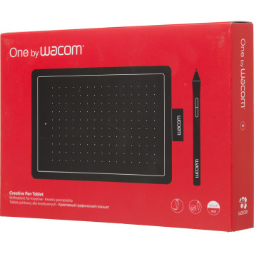 Графический планшет Wacom One by Small USB черный/красный -5