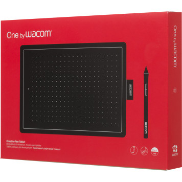 Графический планшет Wacom One by Medium USB черный/красный -5