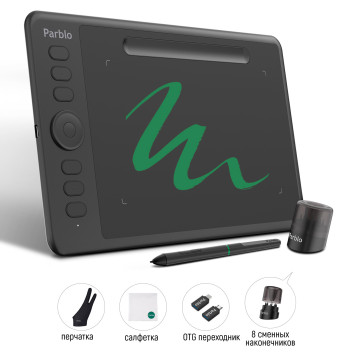 Графический планшет Parblo Intangbo S USB Type-C черный -9
