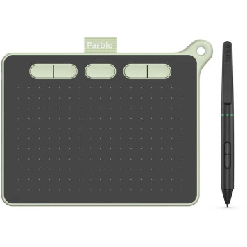 Графический планшет Parblo Ninos S USB Type-C черный/зеленый 