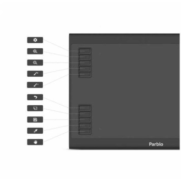 Графический планшет Parblo A610 Plus V2 USB Type-C черный -5