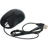 Мышь Oklick 385M черный оптическая (1000dpi) USB для ноутбука (3but)
