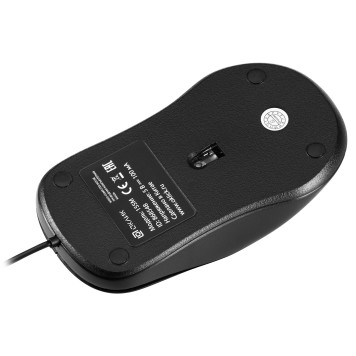 Мышь Oklick 155M черный/черный оптическая (1600dpi) USB (3but) -4
