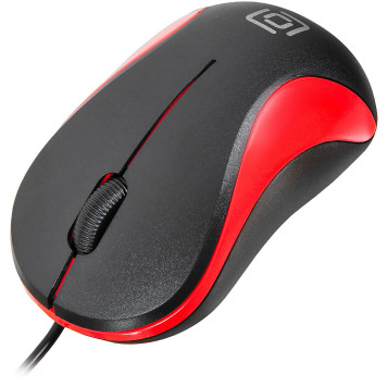 Мышь Oklick 115S черный/красный оптическая (1200dpi) USB для ноутбука (2but) -4