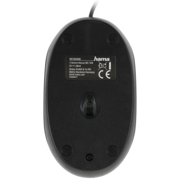 Мышь Hama MC-100 черный оптическая (1000dpi) USB (2but) -10