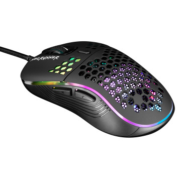 Мышь Оклик 713G NETRUNNER черный оптическая (3200dpi) USB (6but) -7