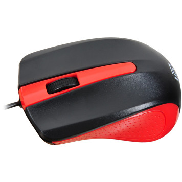 Мышь Oklick 225M черный/красный оптическая (1200dpi) USB (2but) -4