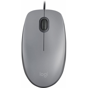 Мышь Logitech M110 серый/темно-серый оптическая (1000dpi) silent USB (2but) -6