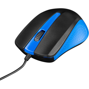 Мышь Oklick 225M черный/синий оптическая (1200dpi) USB (2but) -1