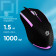 Мышь Oklick 245M черный оптическая (1000dpi) USB (3but) 