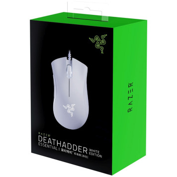 Мышь Razer DeathAdder Essential белый оптическая (6400dpi) USB для ноутбука (5but) -3