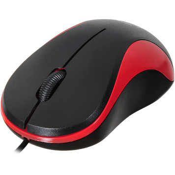 Мышь Oklick 115S черный/красный оптическая (1200dpi) USB для ноутбука (2but) -6