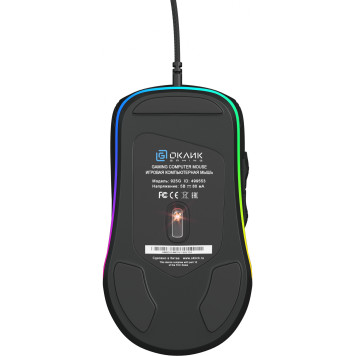 Мышь Оклик 925G STORM черный оптическая (3200dpi) USB (6but) -23