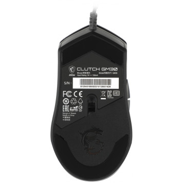 Мышь MSI Clutch GM30 черный оптическая (6200dpi) USB2.0 (6but) -8