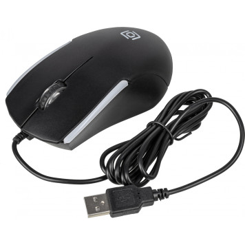 Мышь Oklick 245M черный оптическая (1000dpi) USB (3but) -15