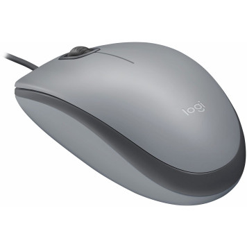 Мышь Logitech M110 серый/темно-серый оптическая (1000dpi) silent USB (2but) -1