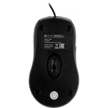 Мышь Oklick 305M черный оптическая (1000dpi) USB (2but) -12