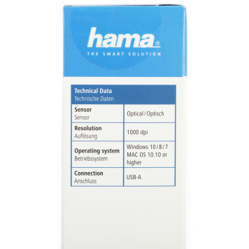 Мышь Hama MC-100 черный оптическая (1000dpi) USB (2but) -5