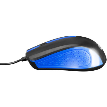 Мышь Oklick 225M черный/синий оптическая (1200dpi) USB (2but) -3