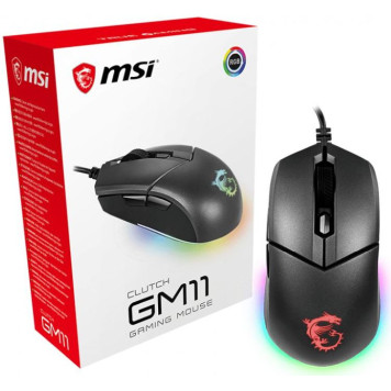 Мышь MSI Clutch GM11 черный оптическая (5000dpi) USB (6but) -4