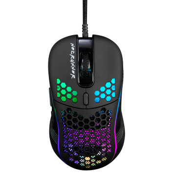 Мышь Оклик 713G NETRUNNER черный оптическая (3200dpi) USB (6but) 