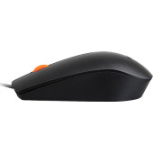 Мышь Lenovo 300 черный/оранжевый оптическая (1600dpi) USB для ноутбука (2but)