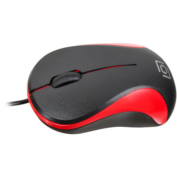 Мышь Oklick 115S черный/красный оптическая (1200dpi) USB для ноутбука (2but) -3