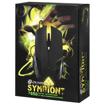 Мышь Оклик 765G SYMBIONT черный оптическая (2400dpi) USB (6but) -8