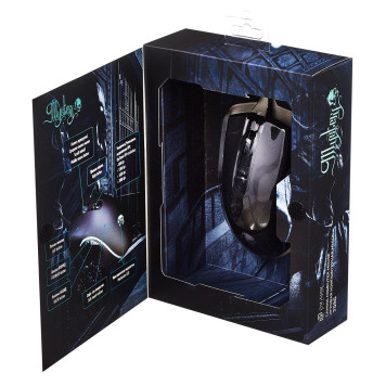 Мышь Оклик 708G MYSTERY черный оптическая (3200dpi) USB (7but) -11