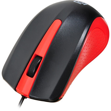Мышь Oklick 225M черный/красный оптическая (1200dpi) USB (2but) -3